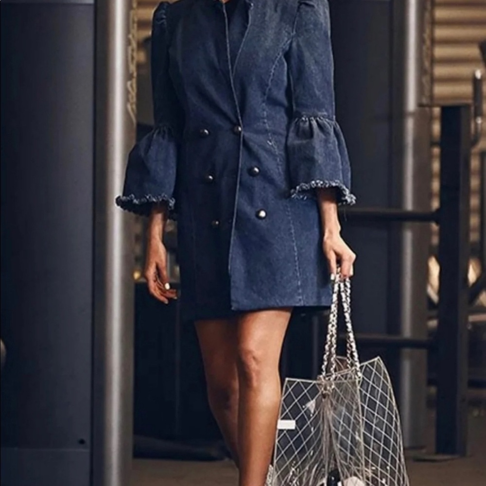 Marled X Olivia Culpo denim dress size Small - Picture 3 of 7